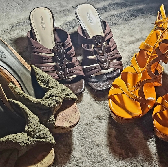 Bundle of 3 pairs of shoes size 6.5 Charlotte Russ, Diva Dna, East 5th Good con - Picture 1 of 13